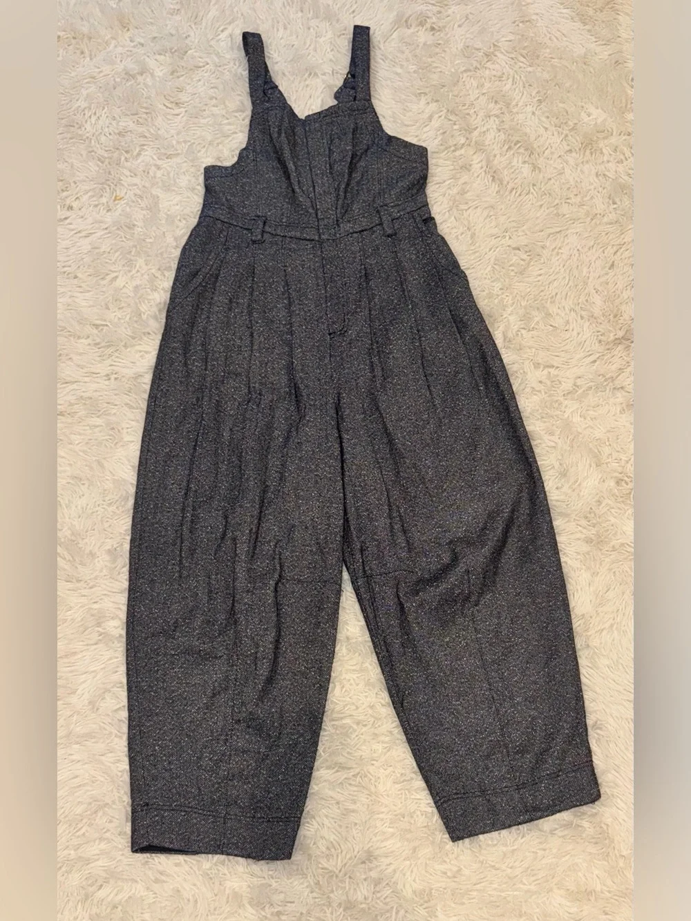 NEW Free People Leonie Menswear One-Piece jumpsuit sz XS